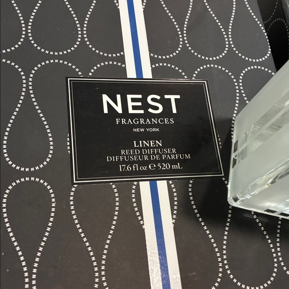 New Set Nest Linen Reed Diffuser Set - Picture 4 of 4